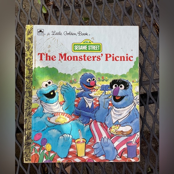 Vintage “The Monsters' Picnic” Little Golden Book from the Sesame Street Series - Picture 1 of 7